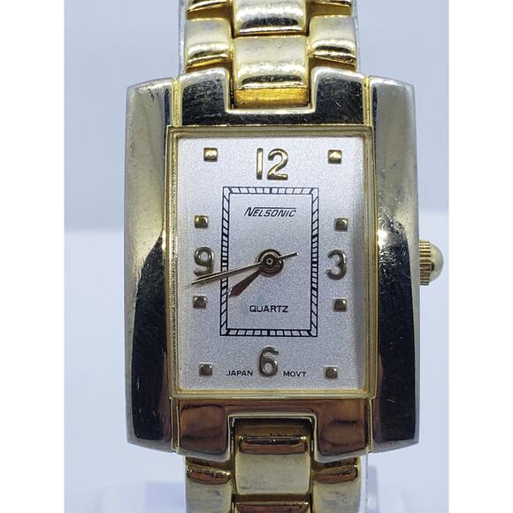 Nelsonic women's dress watch, AX2001 012-PC21 Square iridescent face - Picture 1 of 8